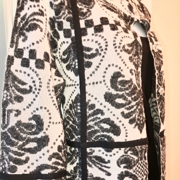 🔥FINAL SALE🔥FLEUR PRINT WOOL DUSTER - Picture 3 of 8